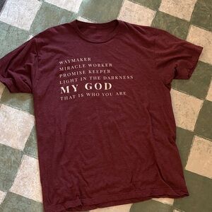 Way Maker Christian Burgundy Graphic T-Shirt